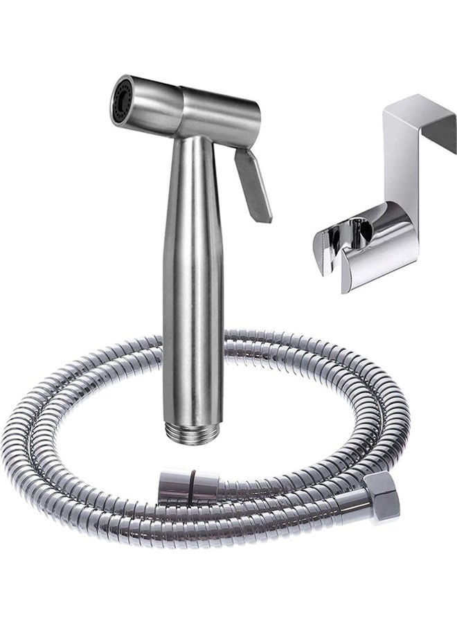 Handheld Bidet Sprayer Kit Silver - Image 1